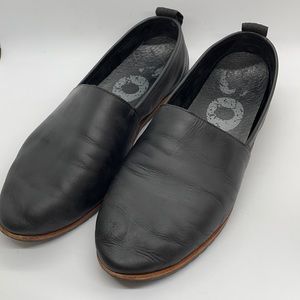 Sorel Leather Ella Black Slip On Shoe 10.5